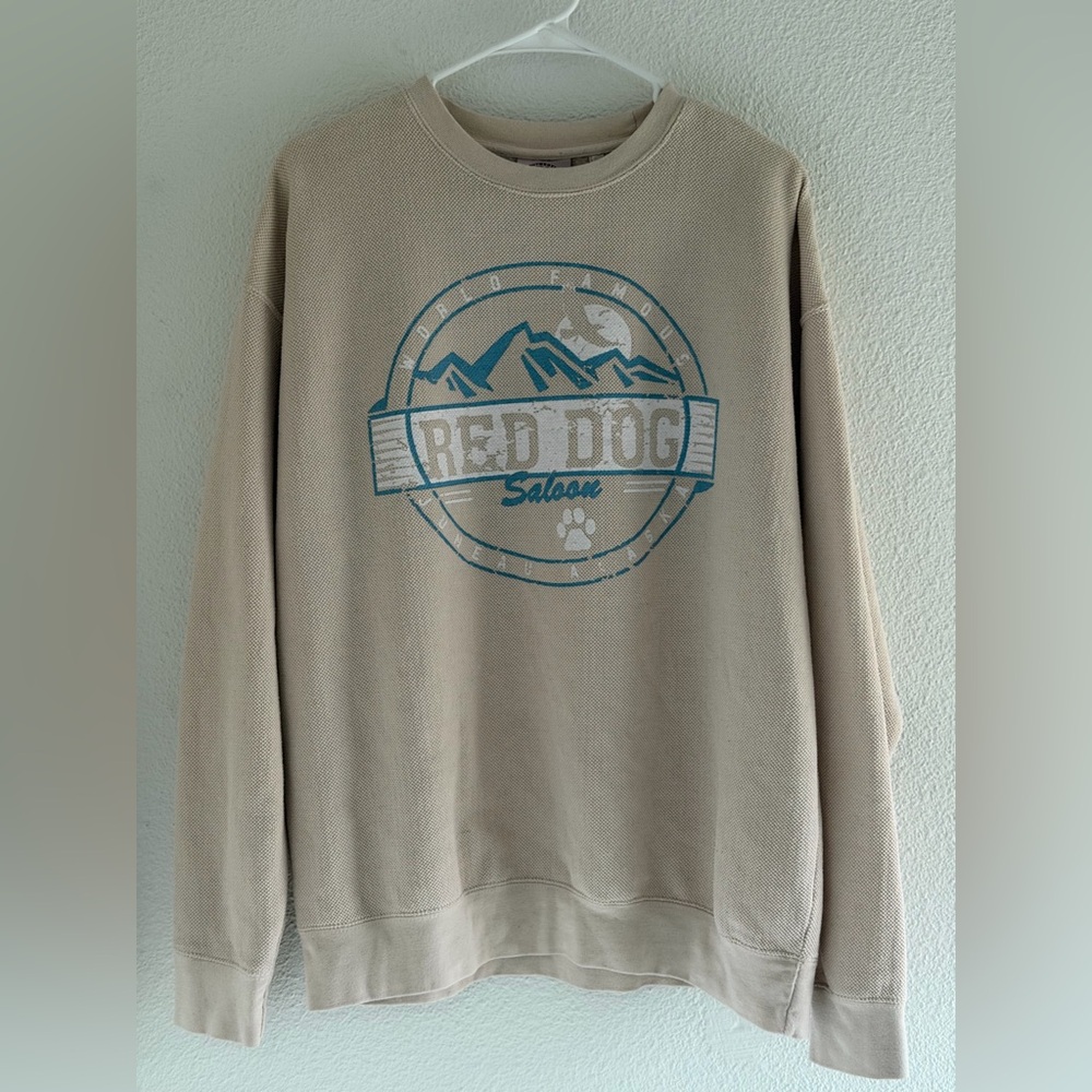 Red Dog Saloon Juneau Alaska Authentic Crewneck Womens XL Travel‎ Vacation